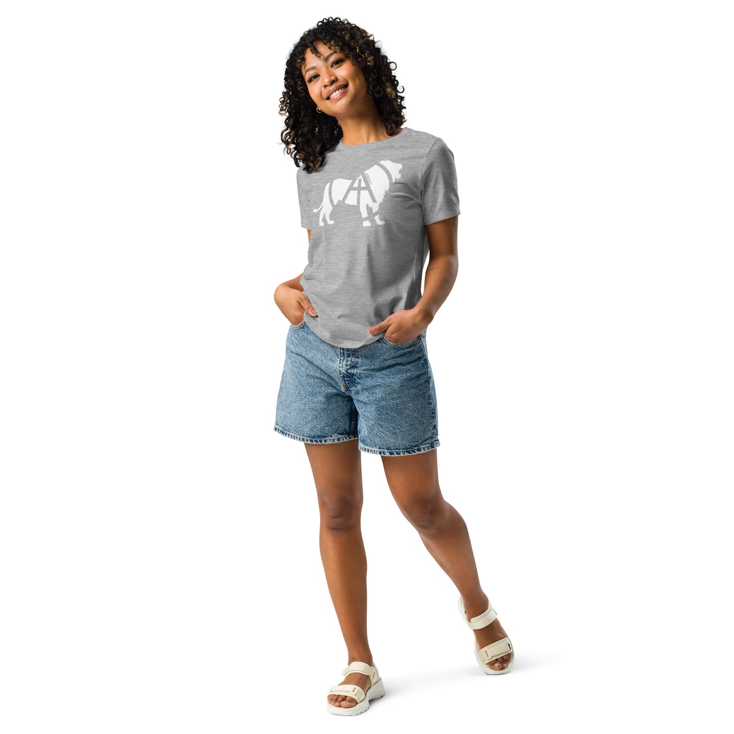 Array Lion - White (Women's Relaxed T-Shirt)