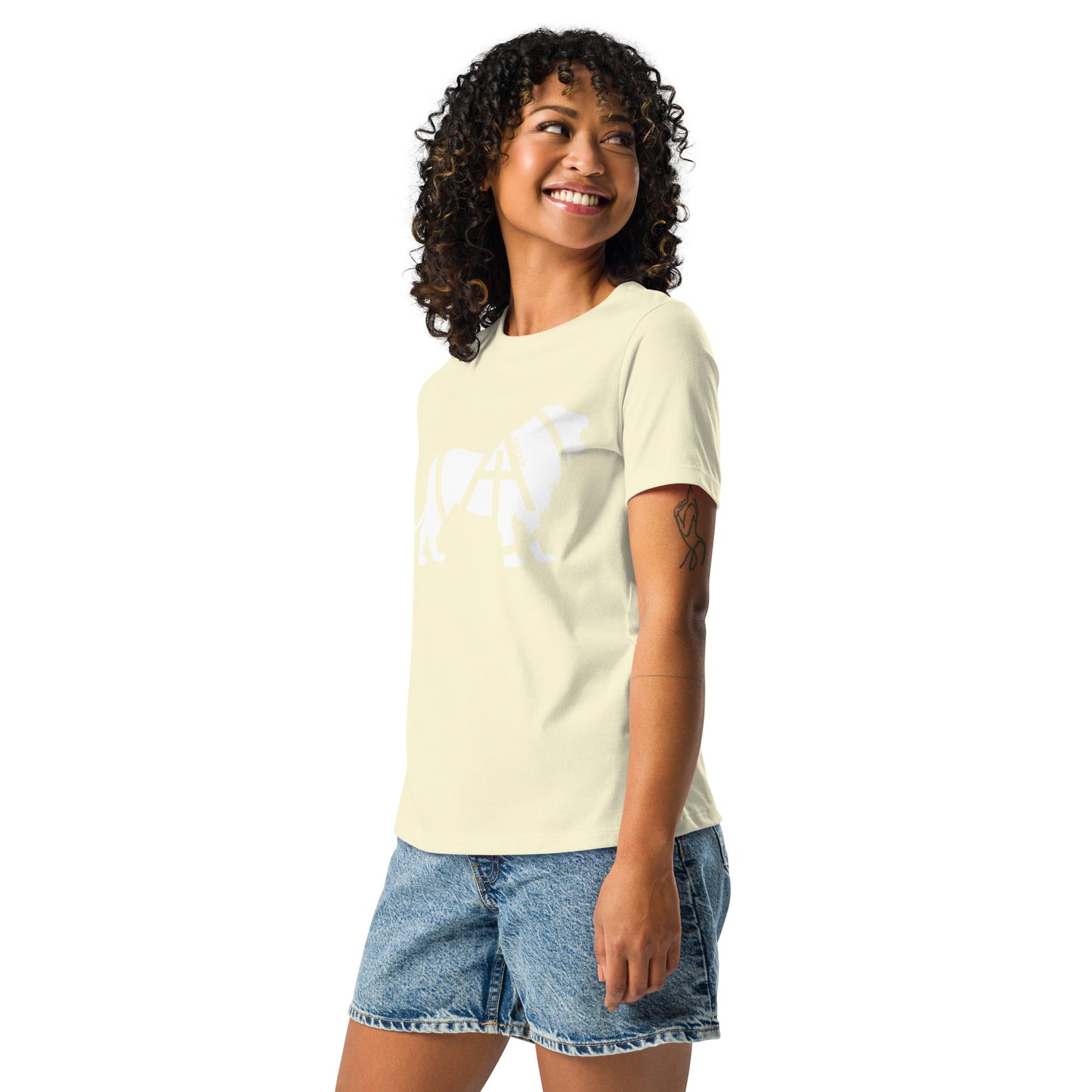 Array Lion - White (Women's Relaxed T-Shirt)