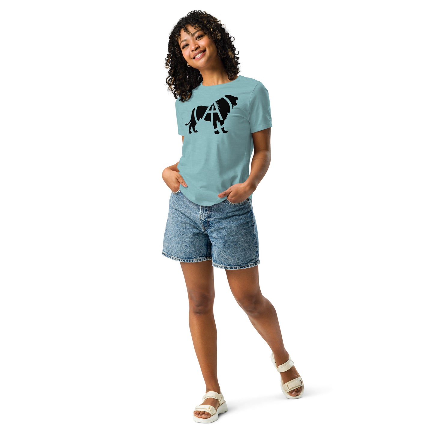 Array Lion - Black (Women's Relaxed T-Shirt)