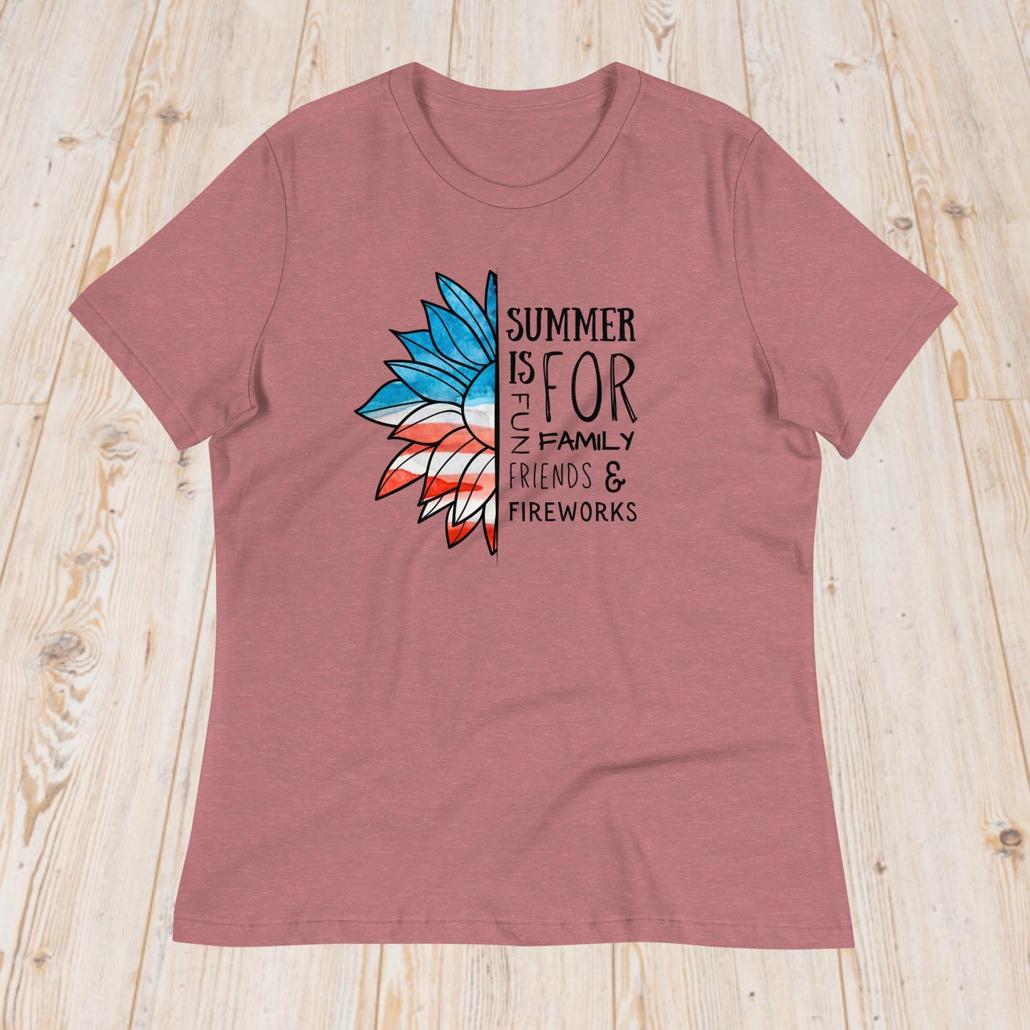 4th of July - Sunflower "Summer is for" (women's t-shirt)
