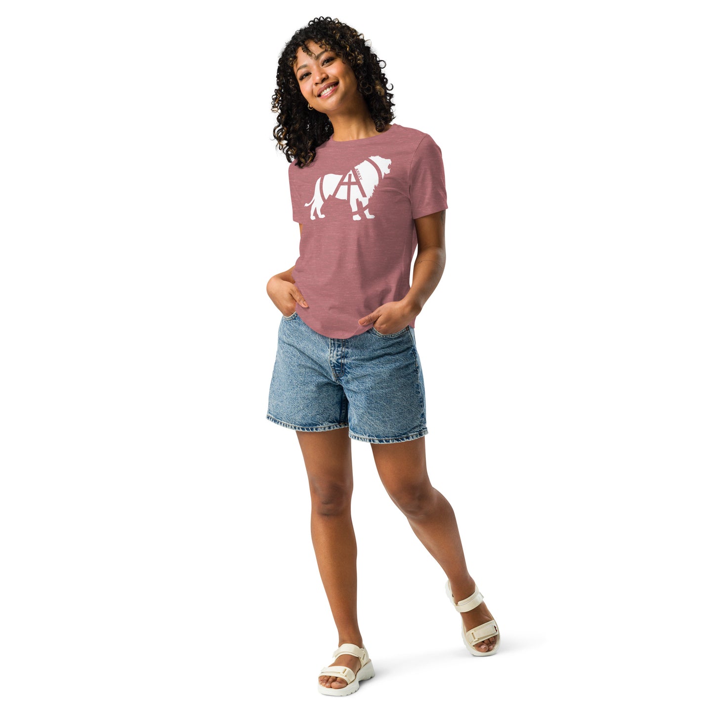 Array Lion - White (Women's Relaxed T-Shirt)