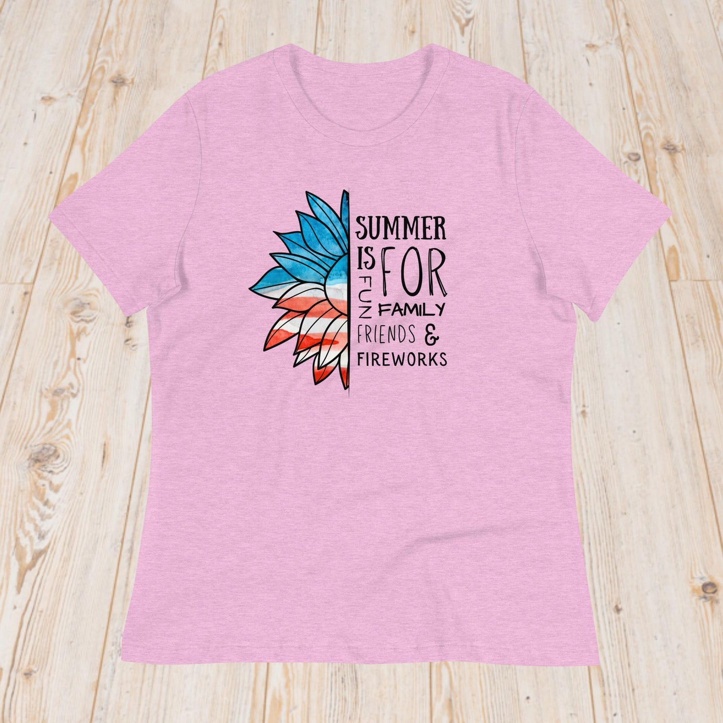 4th of July - Sunflower "Summer is for" (women's t-shirt)