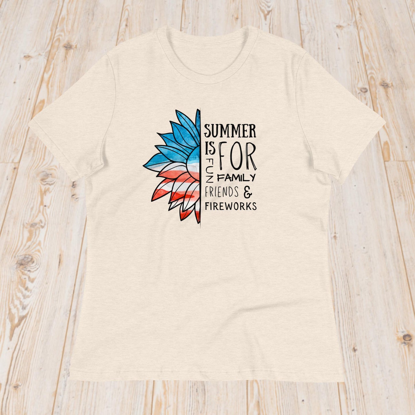 4th of July - Sunflower "Summer is for" (women's t-shirt)