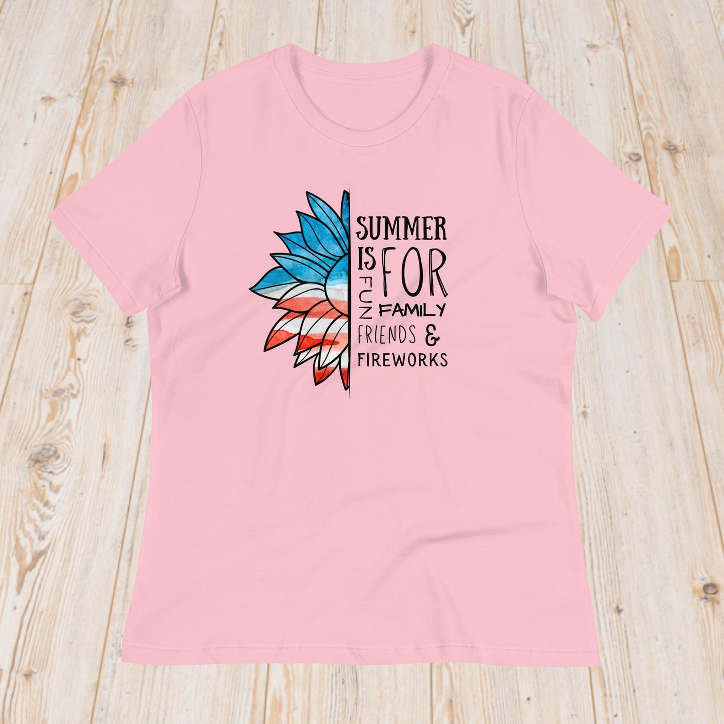 4th of July - Sunflower "Summer is for" (women's t-shirt)