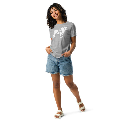 Array Lion - White (Women's Relaxed T-Shirt)