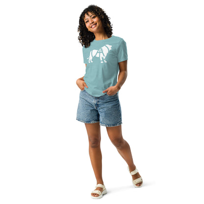 Array Lion - White (Women's Relaxed T-Shirt)