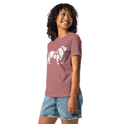 Array Lion - White (Women's Relaxed T-Shirt)