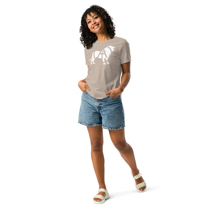 Array Lion - White (Women's Relaxed T-Shirt)
