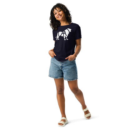 Array Lion - White (Women's Relaxed T-Shirt)